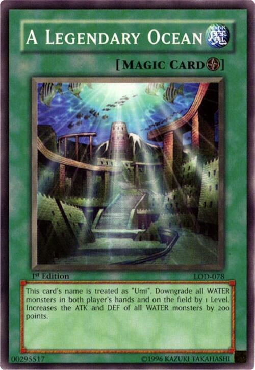 A Legendary Ocean LOD-078 card from Legacy of Darkness
