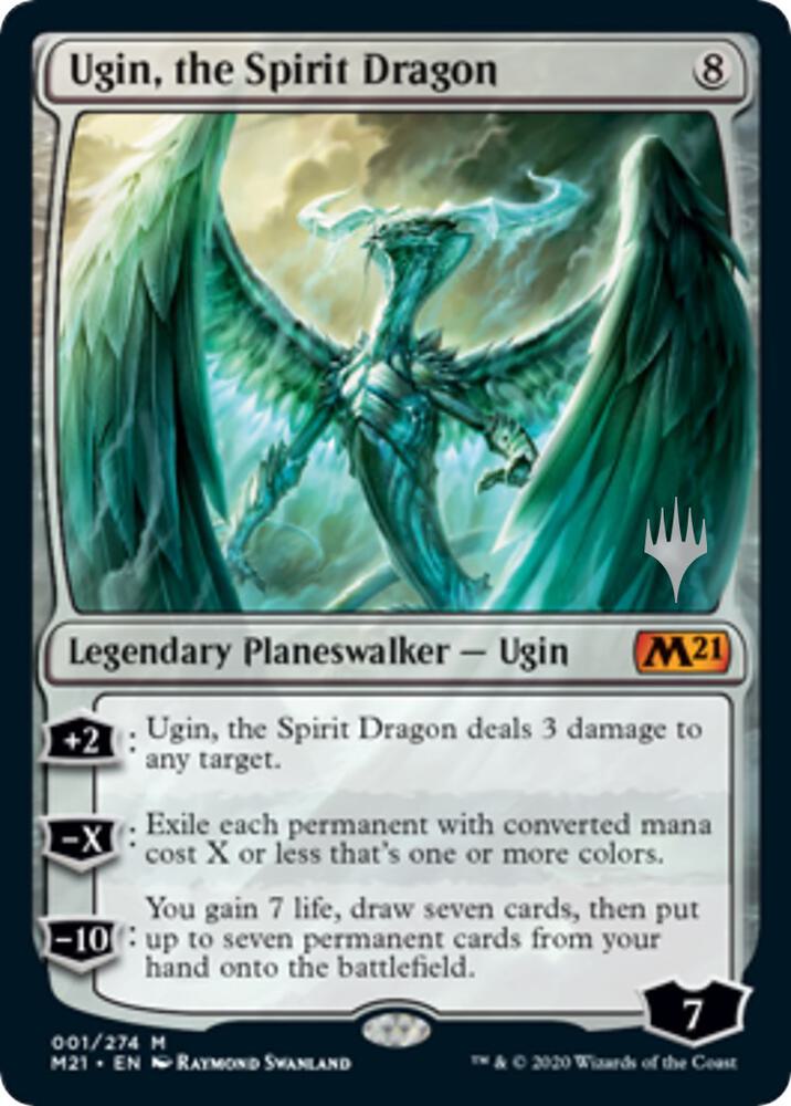 Ugin, the Spirit Dragon 1 card from Promo Pack: Core Set 2021
