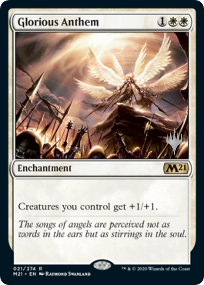 Glorious Anthem 21 card from Promo Pack: Core Set 2021