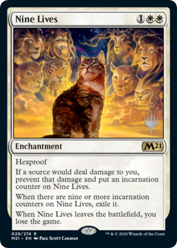Nine Lives 28 card from Promo Pack: Core Set 2021