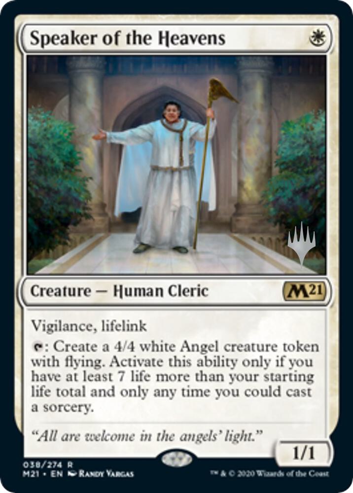 Speaker of the Heavens 38 card from Promo Pack: Core Set 2021
