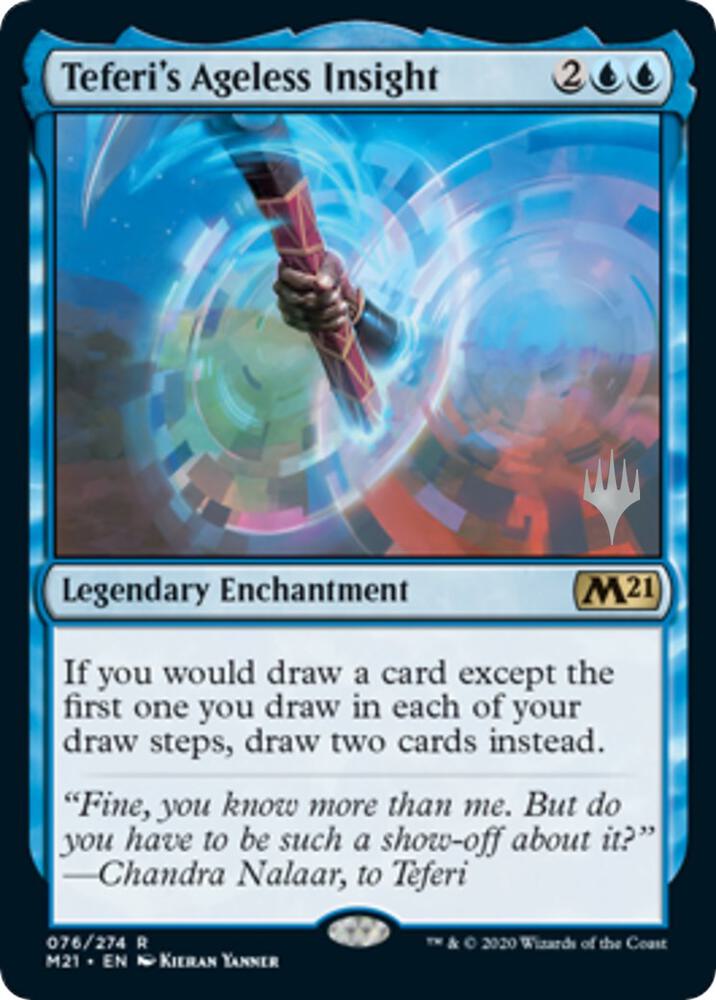 Teferi's Ageless Insight 76 card from Promo Pack: Core Set 2021