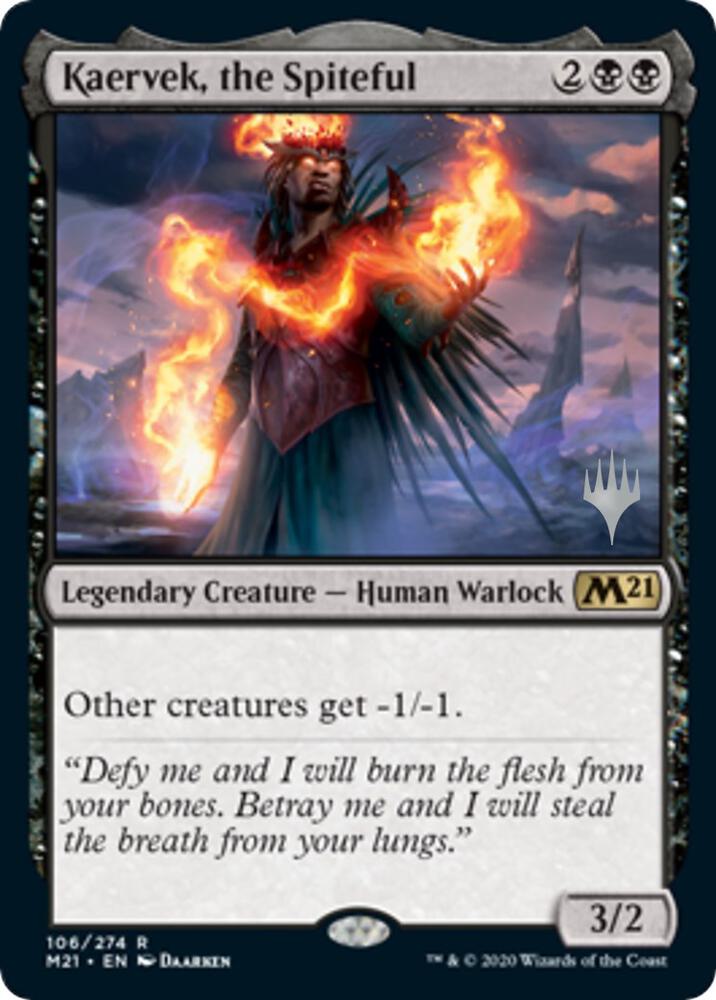 Kaervek, the Spiteful 106 card from Promo Pack: Core Set 2021