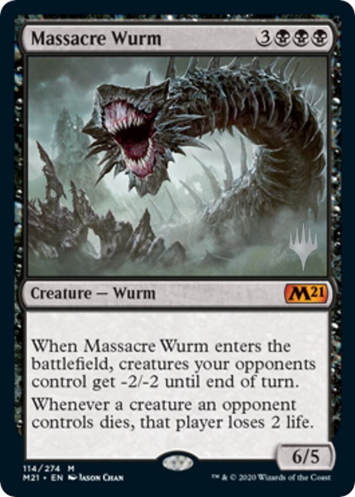 Massacre Wurm 114 card from Promo Pack: Core Set 2021