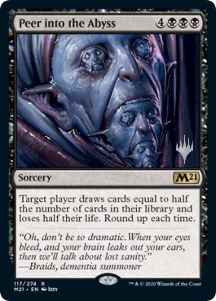 Peer into the Abyss 117 card from Promo Pack: Core Set 2021