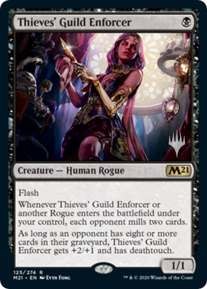 Thieves' Guild Enforcer 125 card from Promo Pack: Core Set 2021