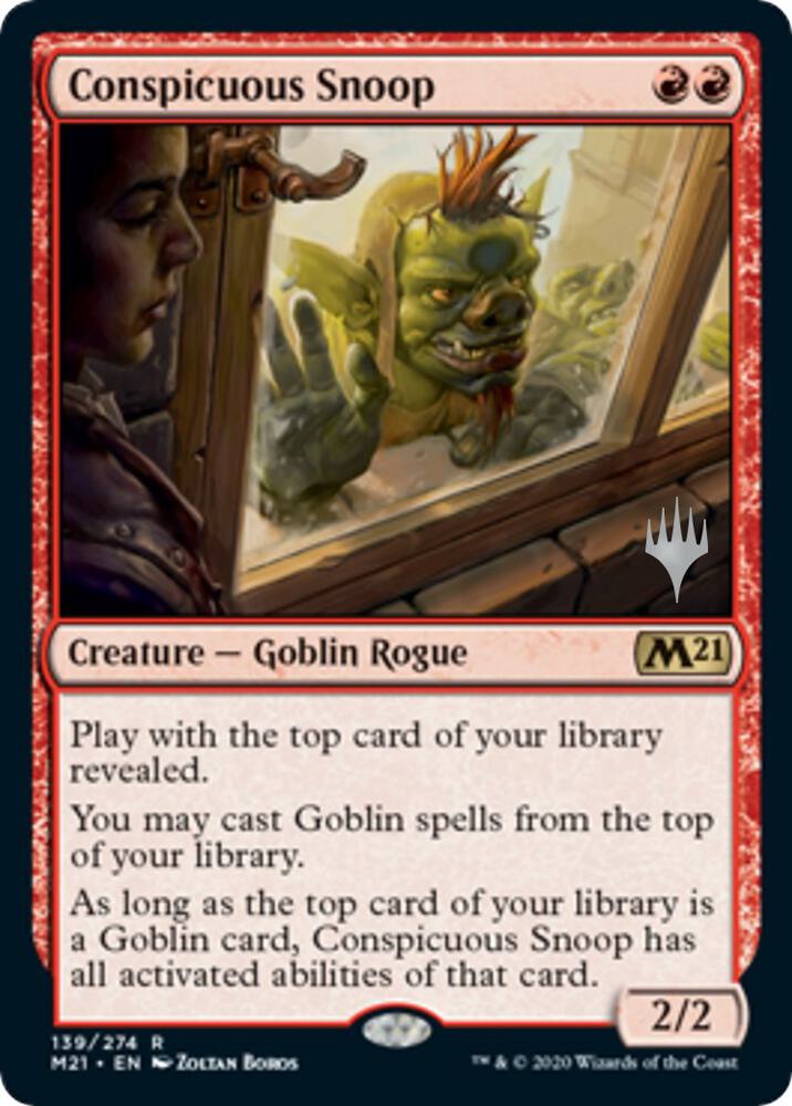 Conspicuous Snoop 139 card from Promo Pack: Core Set 2021