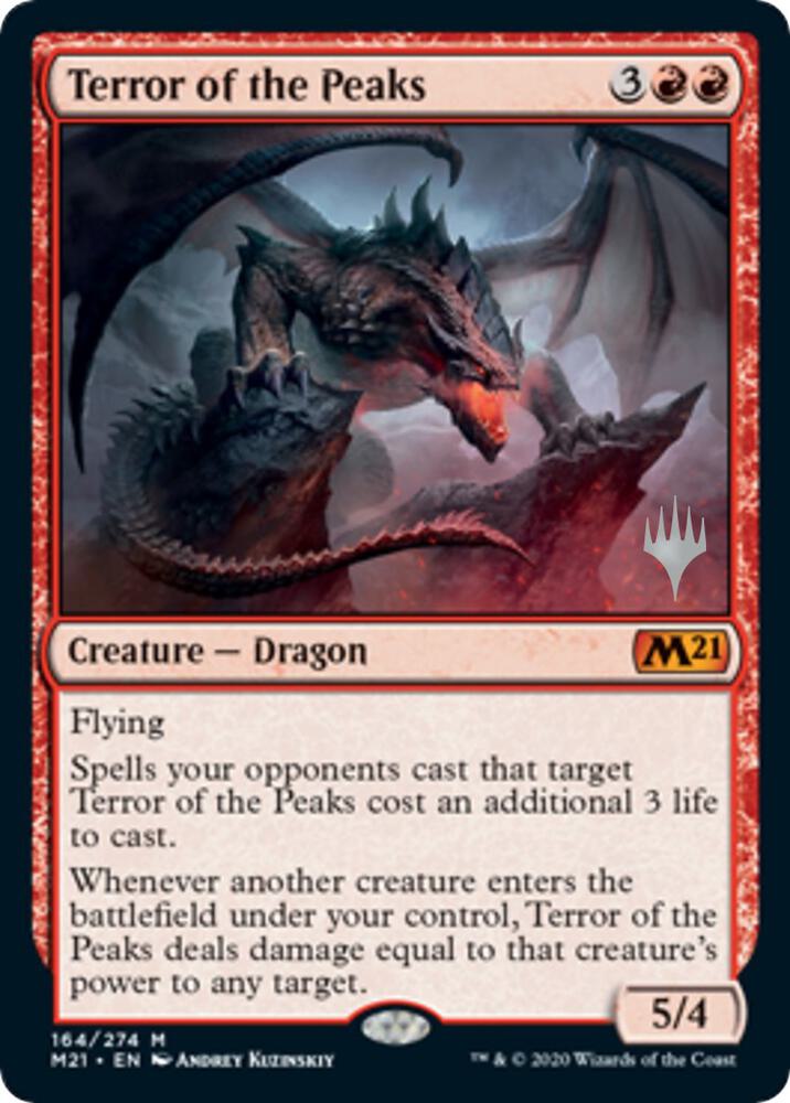 Terror of the Peaks 164 card from Promo Pack: Core Set 2021