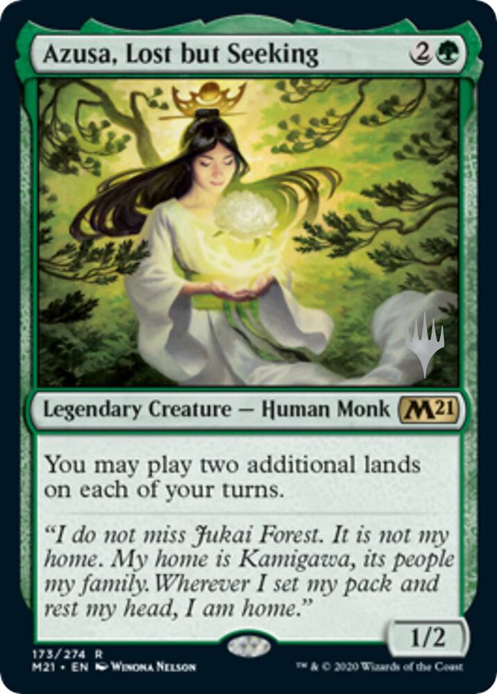 Azusa, Lost but Seeking 173 card from Promo Pack: Core Set 2021