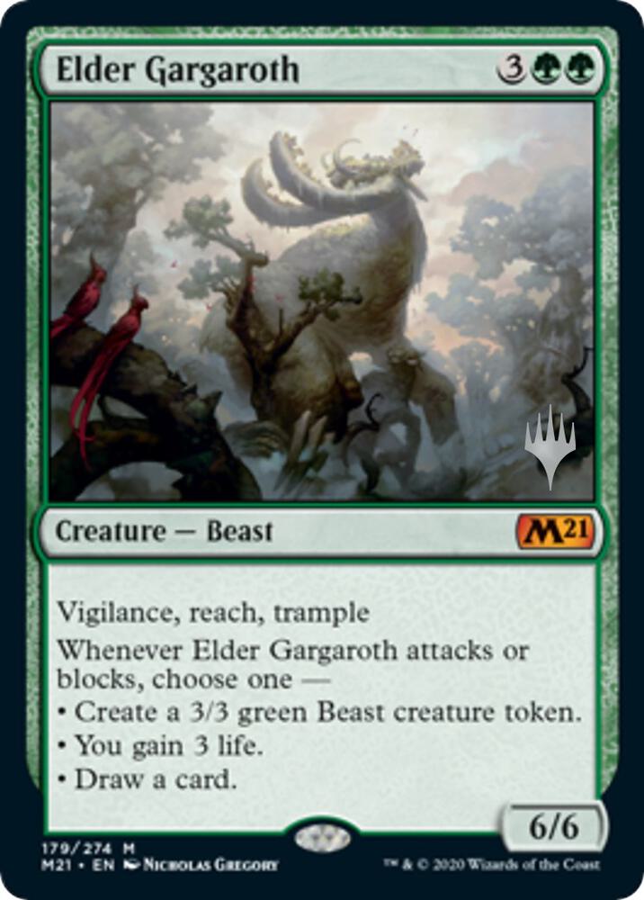 Elder Gargaroth 179 card from Promo Pack: Core Set 2021