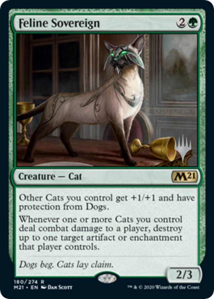Feline Sovereign 180 card from Promo Pack: Core Set 2021