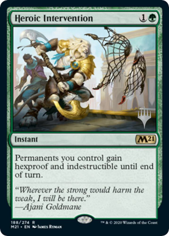 Heroic Intervention 188 card from Promo Pack: Core Set 2021