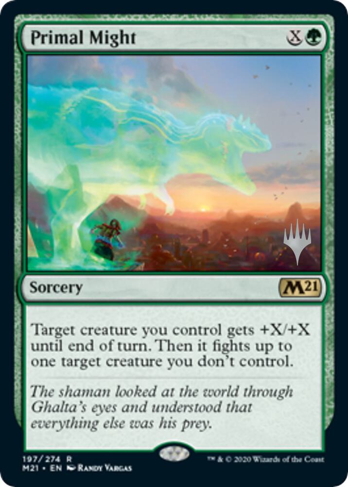 Primal Might 197 card from Promo Pack: Core Set 2021