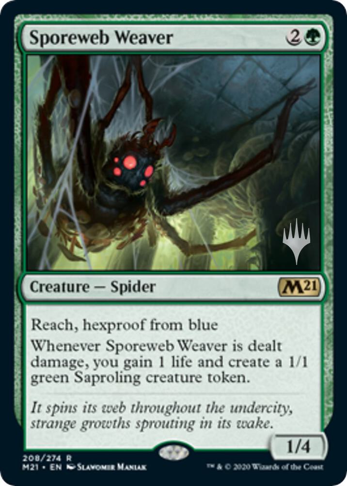 Sporeweb Weaver 208 card from Promo Pack: Core Set 2021