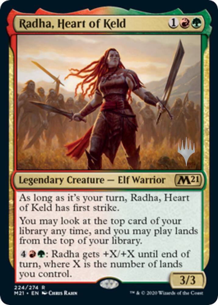Radha, Heart of Keld 224 card from Promo Pack: Core Set 2021