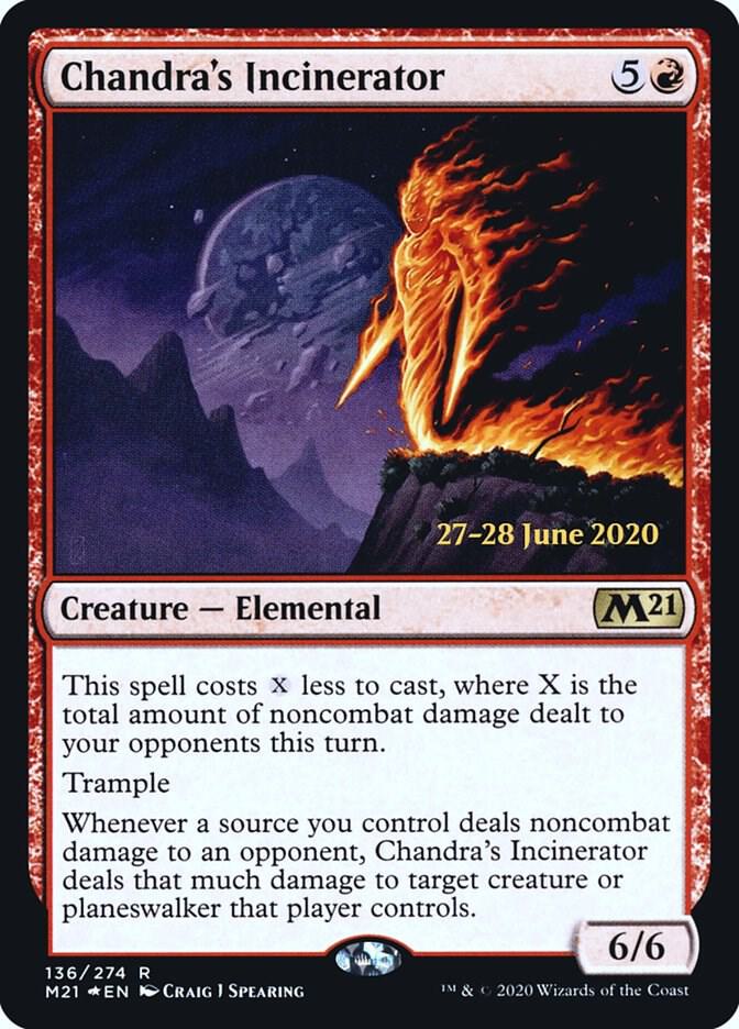 Chandra's Incinerator 136 card from Prerelease Cards