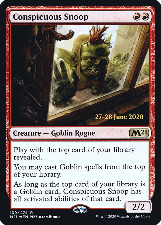 Conspicuous Snoop 139 card from Prerelease Cards