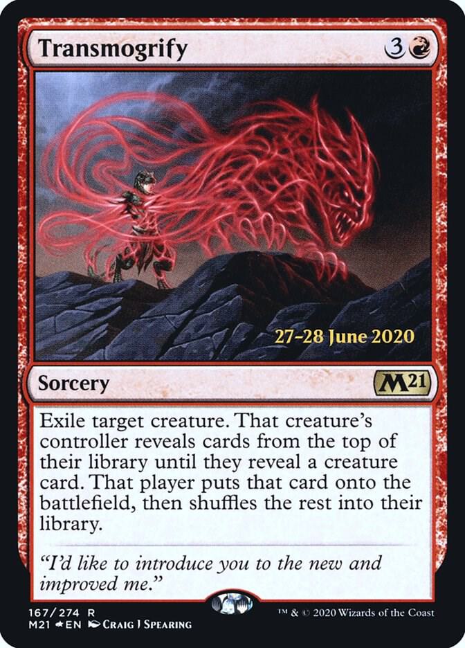 Transmogrify 167 card from Prerelease Cards