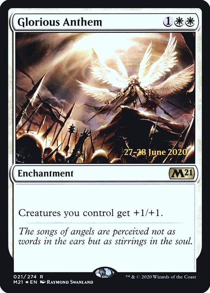 Glorious Anthem 21 card from Prerelease Cards