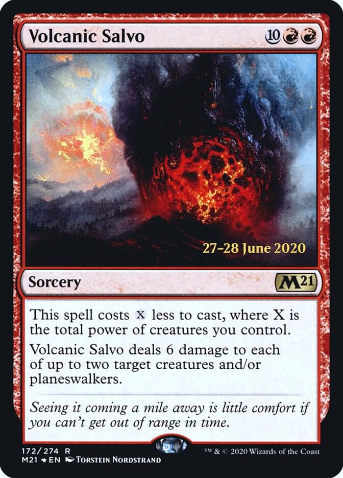 Volcanic Salvo 172 card from Prerelease Cards