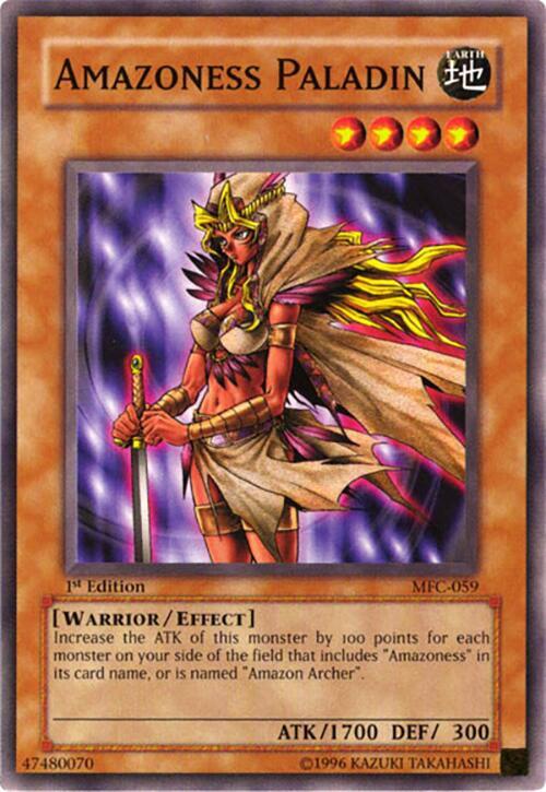 Amazoness Paladin MFC-059 card from Magician's Force