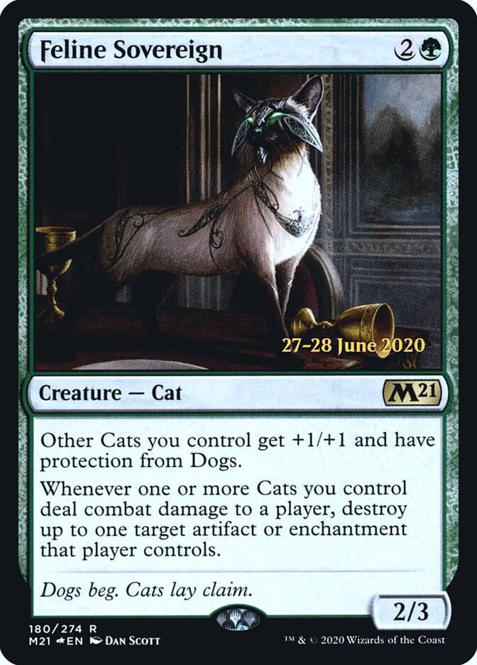 Feline Sovereign 180 card from Prerelease Cards