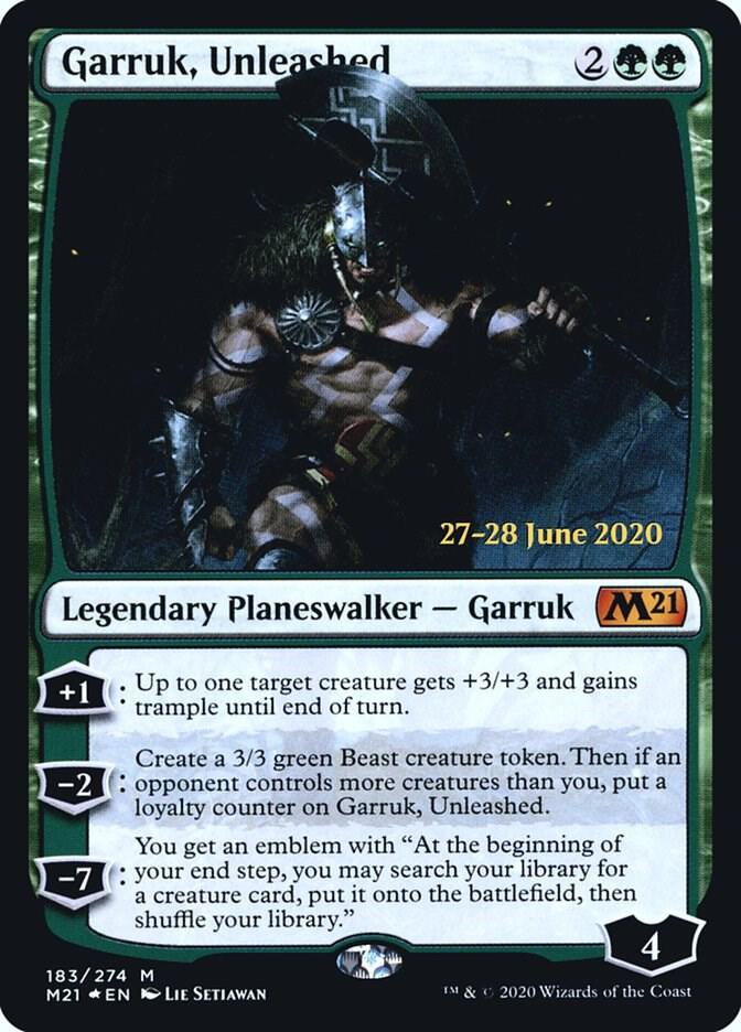 Garruk, Unleashed 183 card from Prerelease Cards