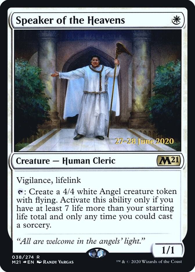 Speaker of the Heavens 38 card from Prerelease Cards