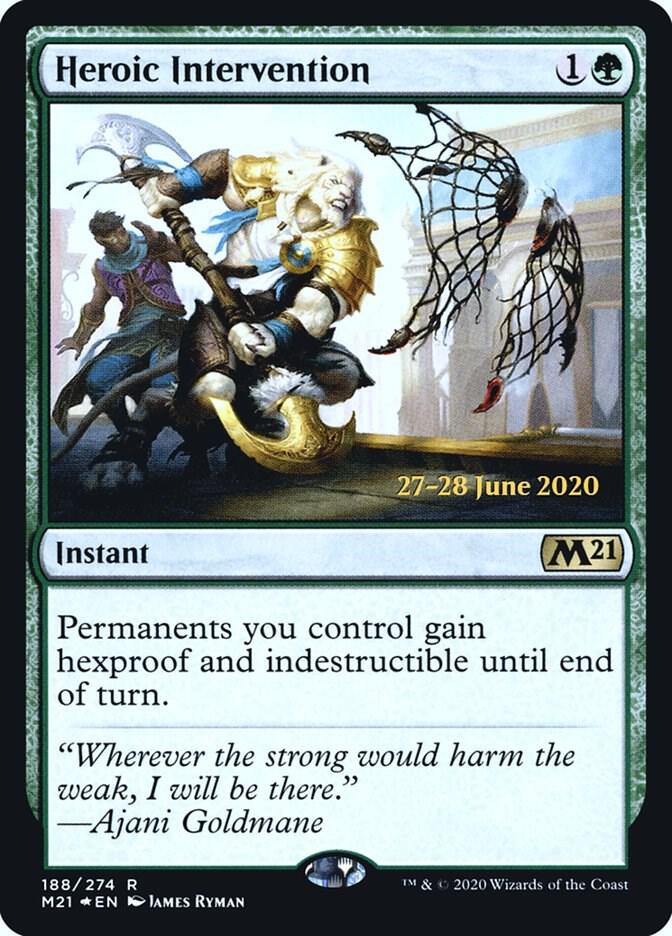 Heroic Intervention (M21) 188 card from Prerelease Cards
