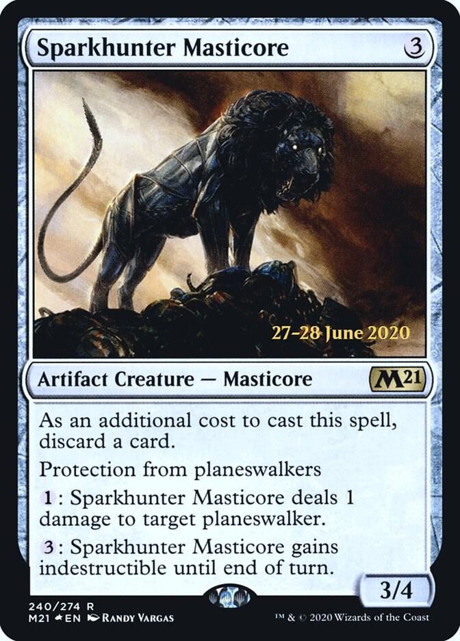 Sparkhunter Masticore 240 card from Prerelease Cards