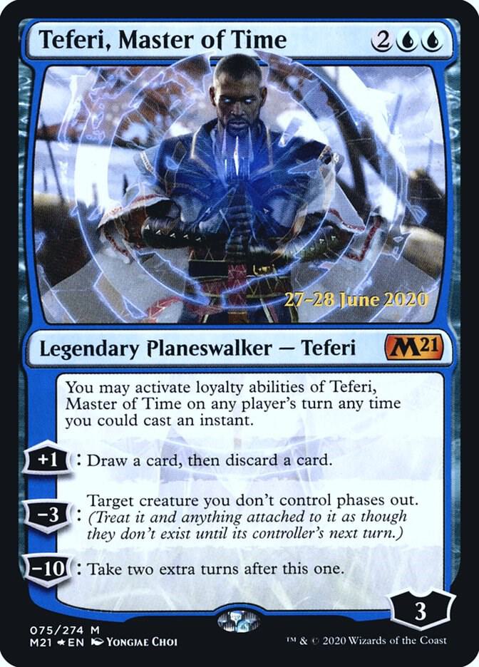 Teferi, Master of Time 75 card from Prerelease Cards