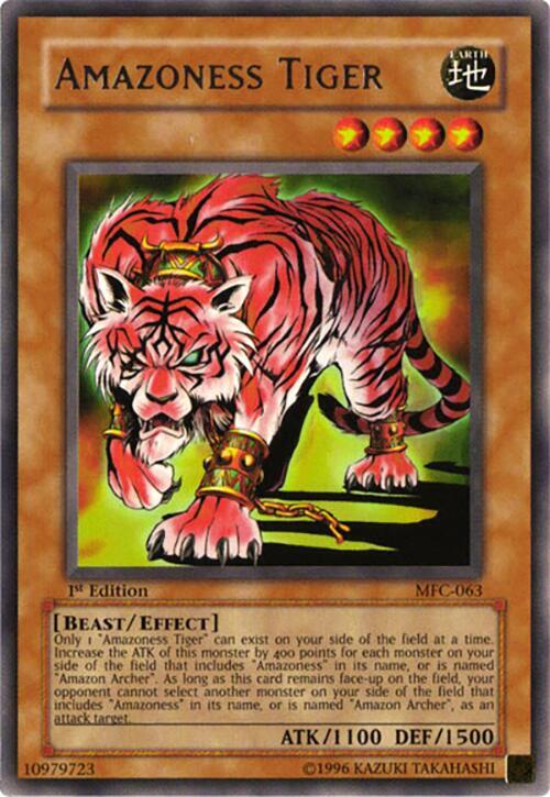 Amazoness Tiger MFC-063 card from Magician's Force