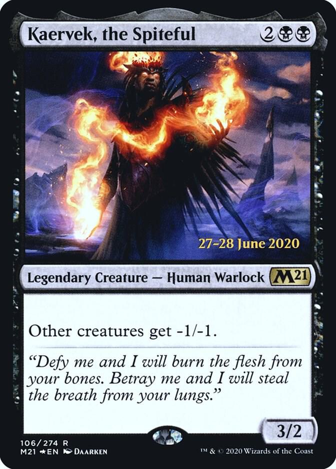 Kaervek, the Spiteful 106 card from Prerelease Cards