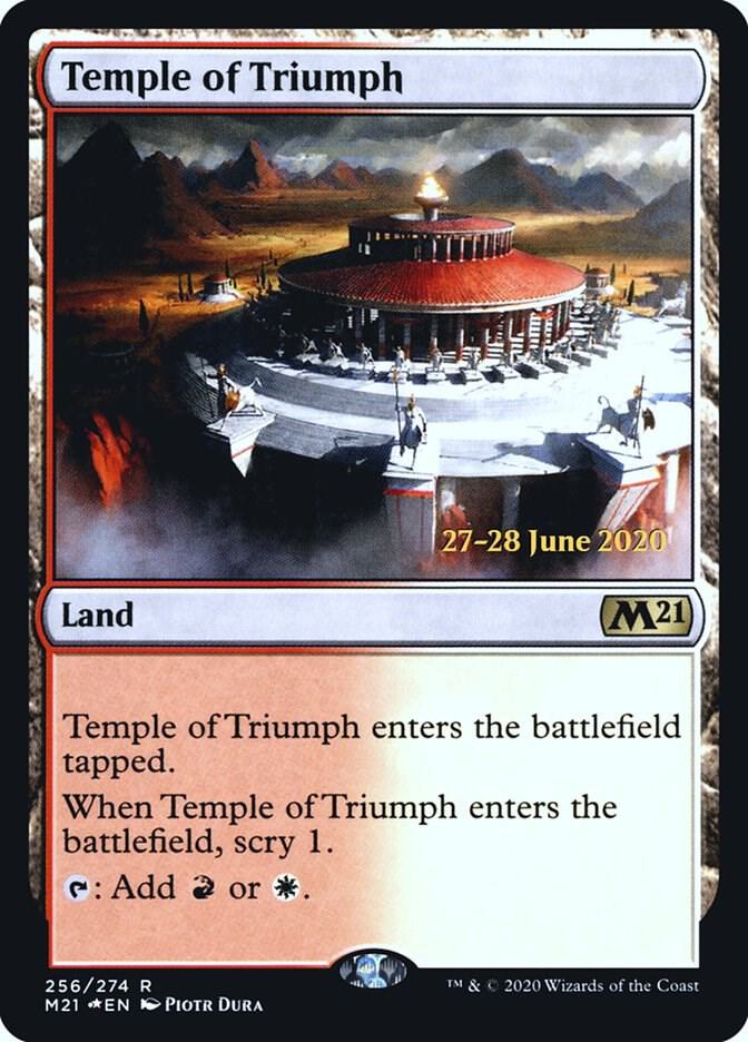 Temple of Triumph (M21) 256 card from Prerelease Cards