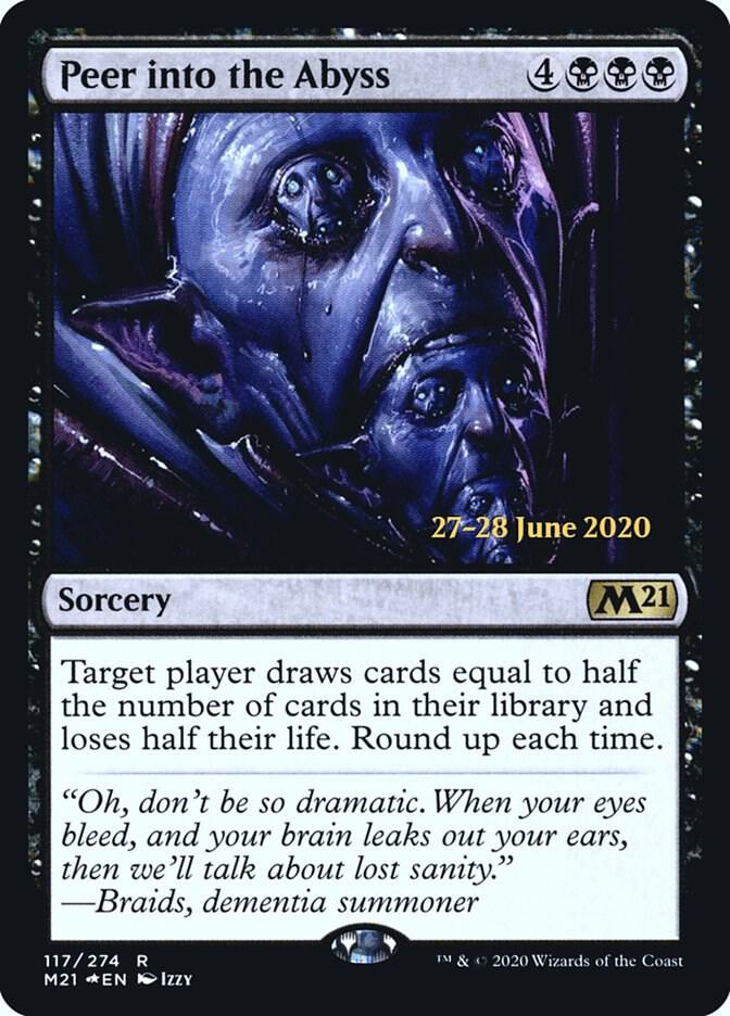 Peer into the Abyss 117 card from Prerelease Cards