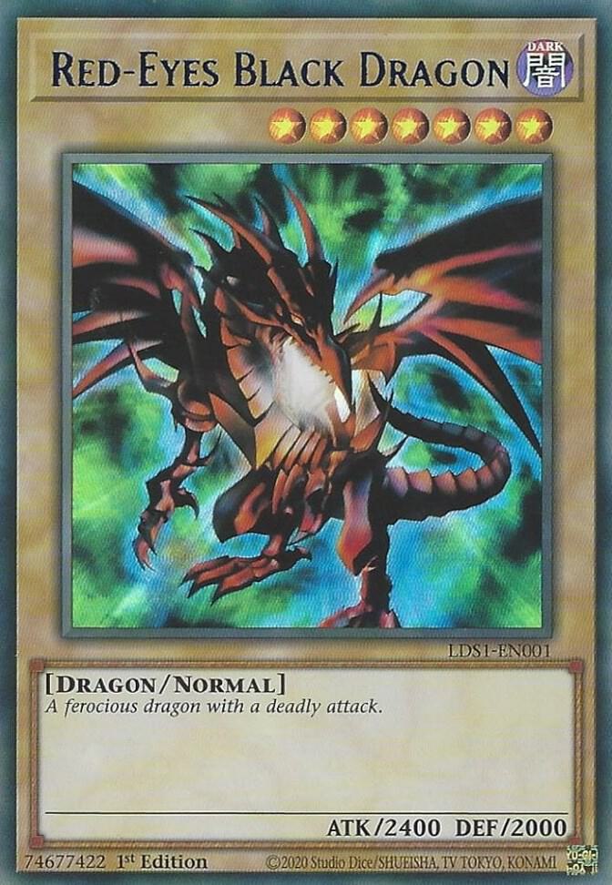 Red-Eyes Black Dragon (Blue) LDS1-EN001 card from Legendary Duelists: Season 1