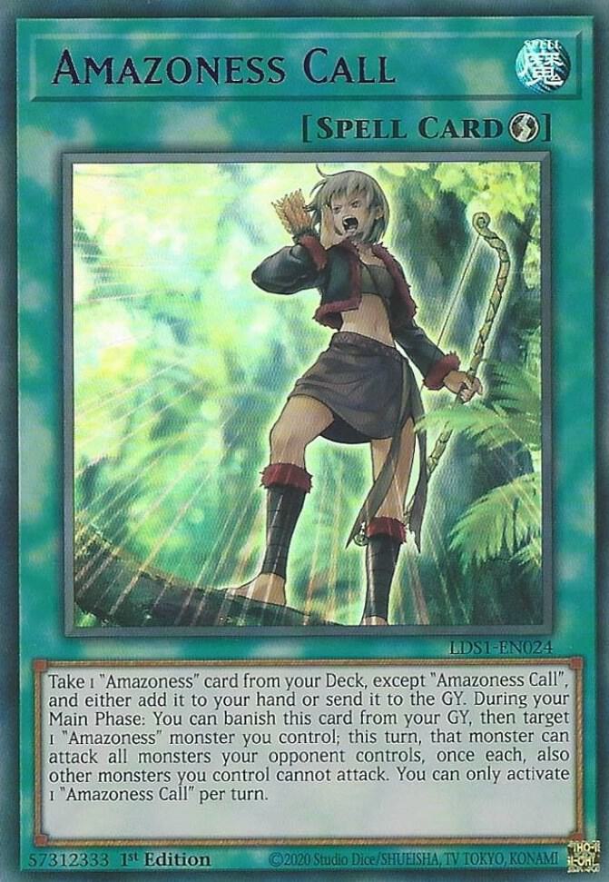 Amazoness Call (Purple) LDS1-EN024 card from Legendary Duelists: Season 1