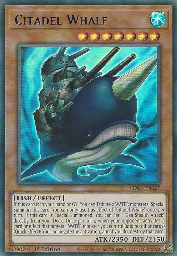 Citadel Whale (Blue) LDS1-EN027 card from Legendary Duelists: Season 1