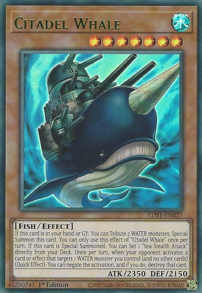 Citadel Whale (Green) LDS1-EN027 card from Legendary Duelists: Season 1