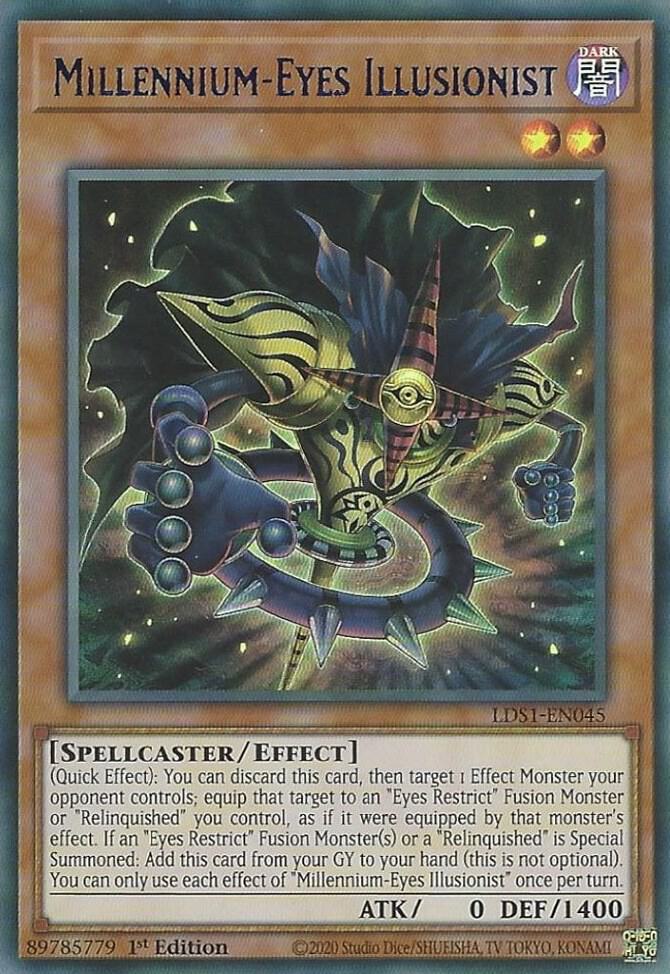 Millennium-Eyes Illusionist (Blue) LDS1-EN045 card from Legendary Duelists: Season 1