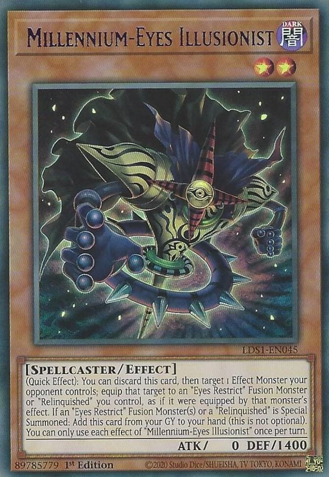 Millennium-Eyes Illusionist (Purple) LDS1-EN045 card from Legendary Duelists: Season 1