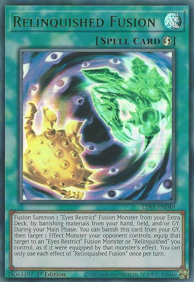 Relinquished Fusion (Green) LDS1-EN049 card from Legendary Duelists: Season 1