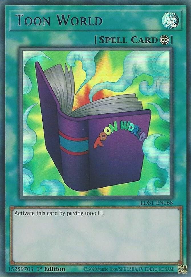 Toon World (Blue) LDS1-EN068 card from Legendary Duelists: Season 1