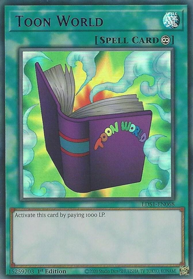 Toon World (Purple) LDS1-EN068 card from Legendary Duelists: Season 1