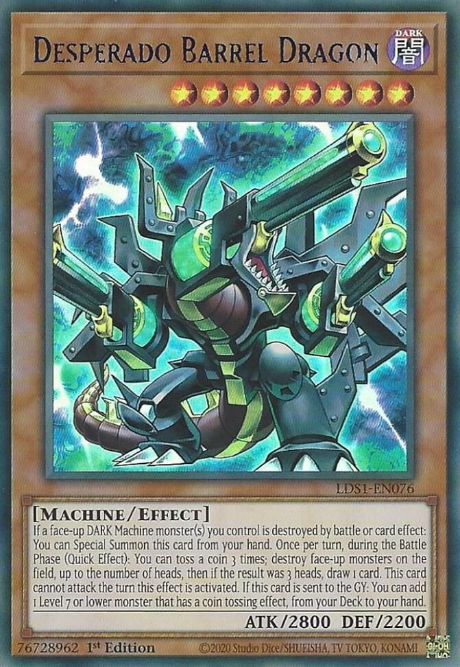 Desperado Barrel Dragon (Blue) LDS1-EN076 card from Legendary Duelists: Season 1