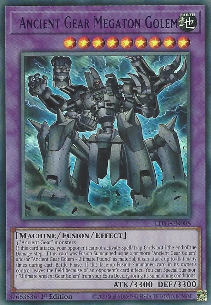 Ancient Gear Megaton Golem (Purple) LDS1-EN088 card from Legendary Duelists: Season 1