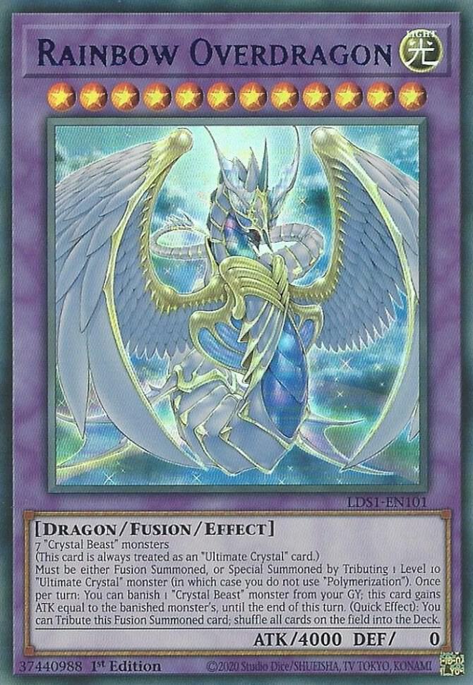 Rainbow Overdragon (Blue) LDS1-EN101 card from Legendary Duelists: Season 1