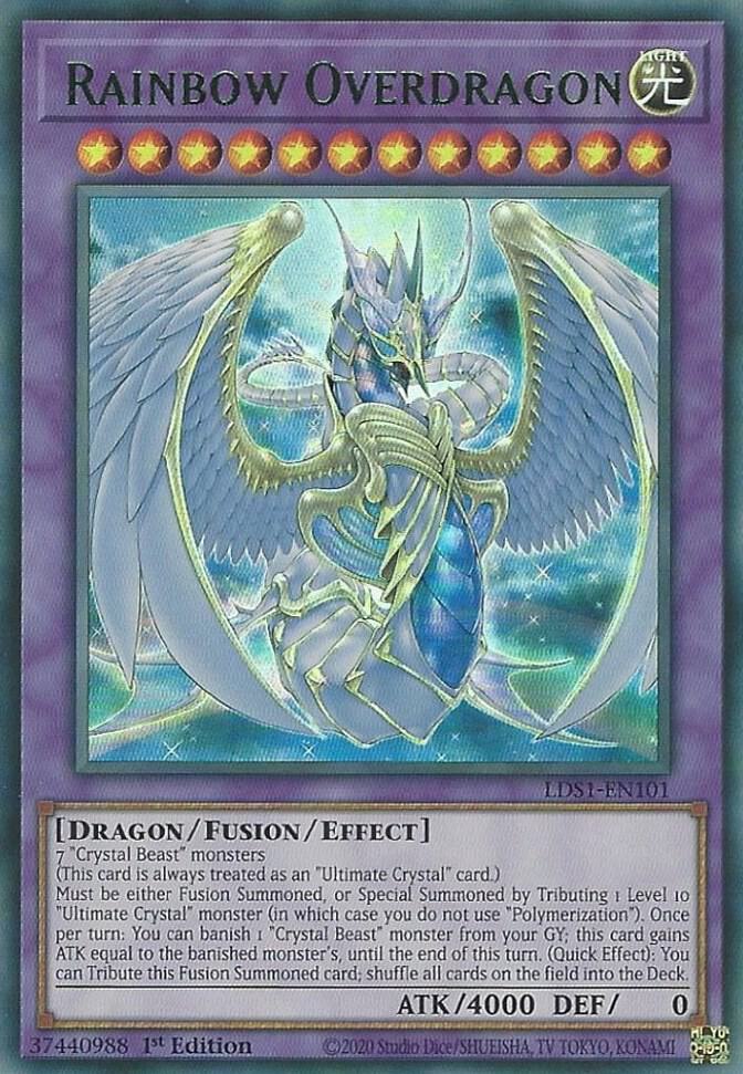 Rainbow Overdragon (Green) LDS1-EN101 card from Legendary Duelists: Season 1