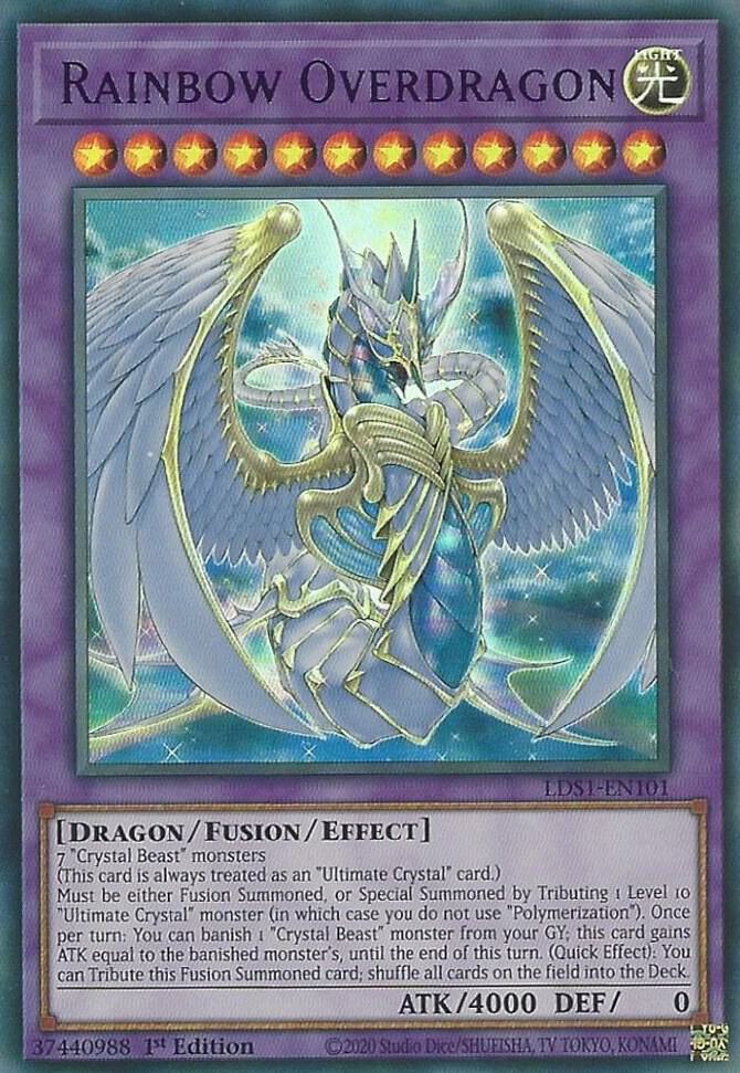Rainbow Overdragon (Purple) LDS1-EN101 card from Legendary Duelists: Season 1
