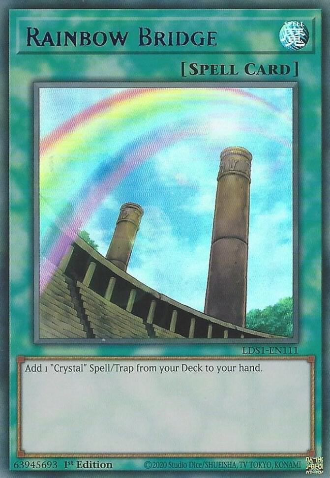 Rainbow Bridge (Blue) LDS1-EN111 card from Legendary Duelists: Season 1